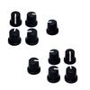 10Pcs Plastic Potentiometer Control Knob Guitar Volumes Control Knob 6mm Shaft Hole Amplifier Knob Easy To Install