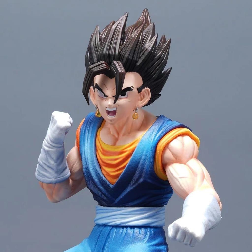 27cm/10.63inch Dragon Ball Z Vegetto Figure Super Saiyan Action Figure PVC Statue Desktop Ornament Collectible Model Toys Gifts