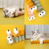 Cat Plush Chew Toy Plush Cushion Caterpillar Catnip Companionship Kitten Toy Cat Teaser Stick Interactive Cat Toy Supplies