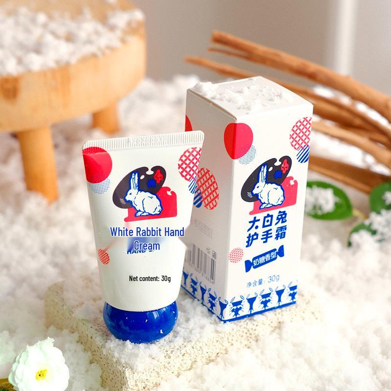 White Rabbit Milk Candy Hand Cream Gift Box for Birthdays, Weddings, Engagements, or Bridesmaid Favors.
