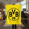 1 Manta de Franela con Estampado del BVB, Alta Calidad para Todas las Estaciones, Decoración del Hogar, Calidez y Comodidad, Perfecta para Regalos de Navidad