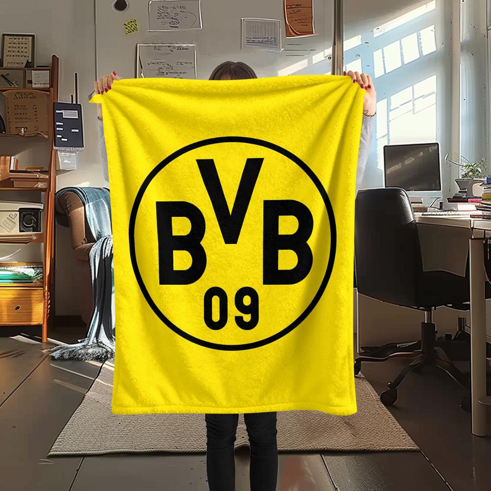 1 Manta de Franela con Estampado del BVB, Alta Calidad para Todas las Estaciones, Decoración del Hogar, Calidez y Comodidad, Perfecta para Regalos de Navidad