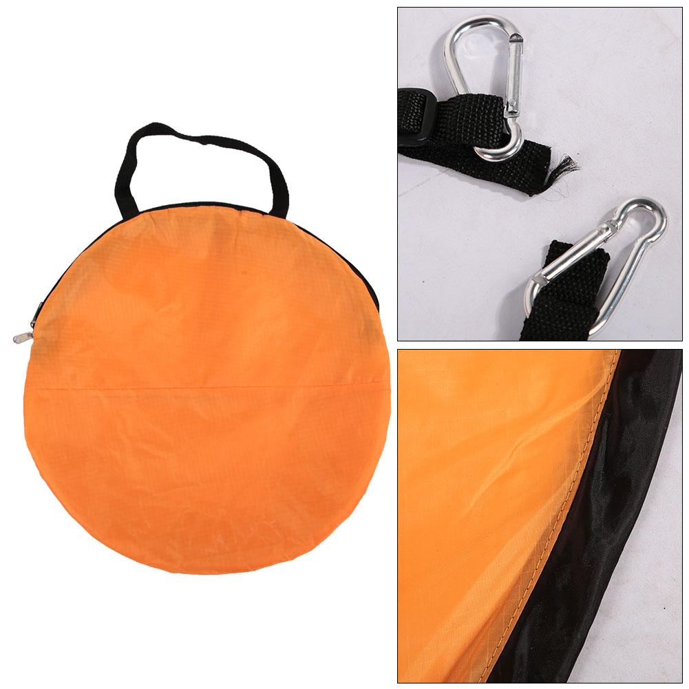 PVC Folding Portable Downwind Wind Paddle Popup Board Kayak Kit Sailboat Accessories(Orange)
