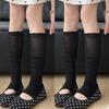 1-2pairs New Korean Sweet Ballet Style Long Stocking Women's Lace Pile Socks Academy Style Versatile Half Foot Socks