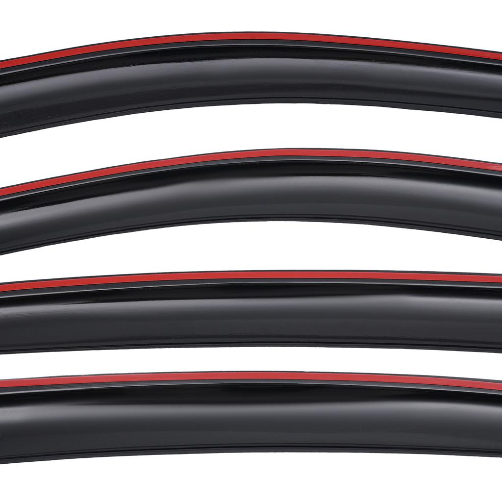 Fit 2019-23 Volkswagen Jetta Rain Deflectors, 4pcs Set Dark Smoke Tint, Easy-Install Window Visors for Enhanced Driving Comfort