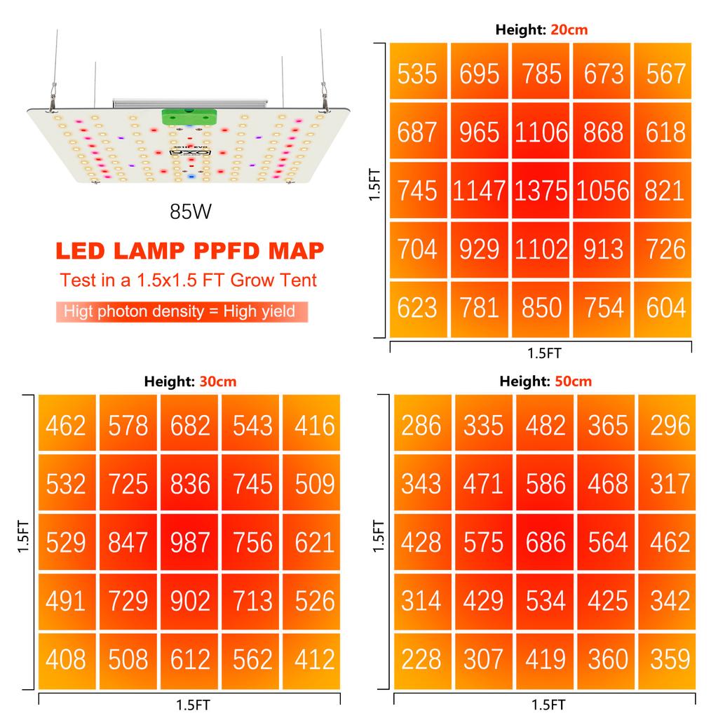 LM301H EVO 180W 85W Dimmerabile Spettro Completo Alluminio LED Grow Light per Piante da Interno Vegetativa Fioritura Serra Idroponica