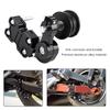 Motorcycle Aluminum Chain Tensioner Bolt Auto Adjuster on Roller Tool Black