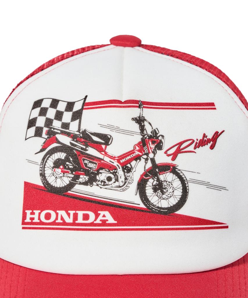 PHYPS MOTORCYCLE Honda Anime Ct 125 Mesh Cap_Red