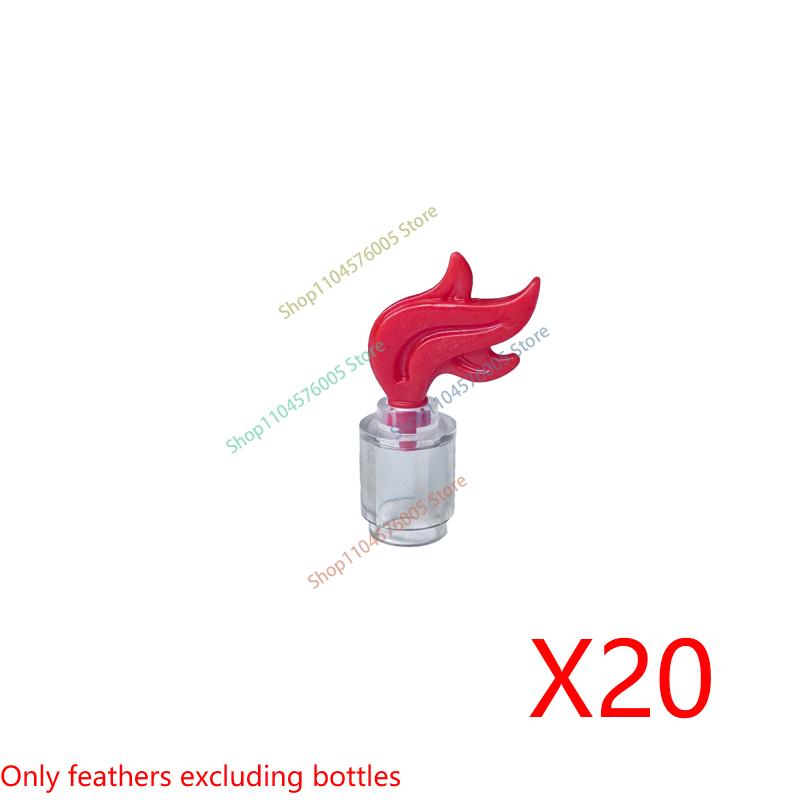 MOC City Scene Accessories Building Blocks Medieval Bonfire Flame Wine Bottle Reagent Bottle Box Compatible Mini Bricks Toys T11