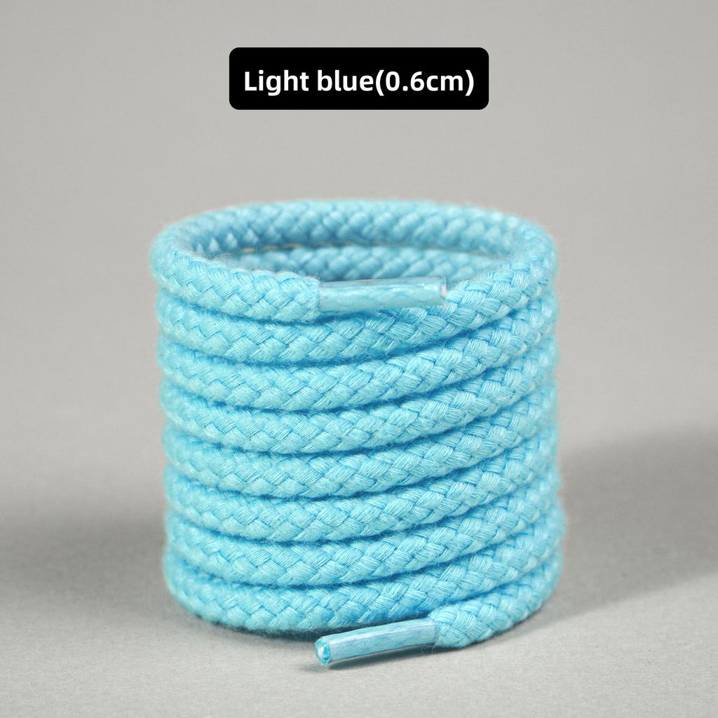 1 Pair Hemp Rope Shoelaces Color Matching Casual Shoes Sports Shoes Canvas Shoes Round Shoelace