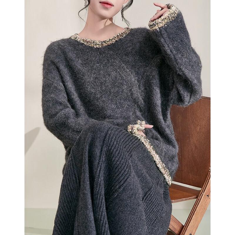 Women's Light Luxury Round Neck Knit Top
