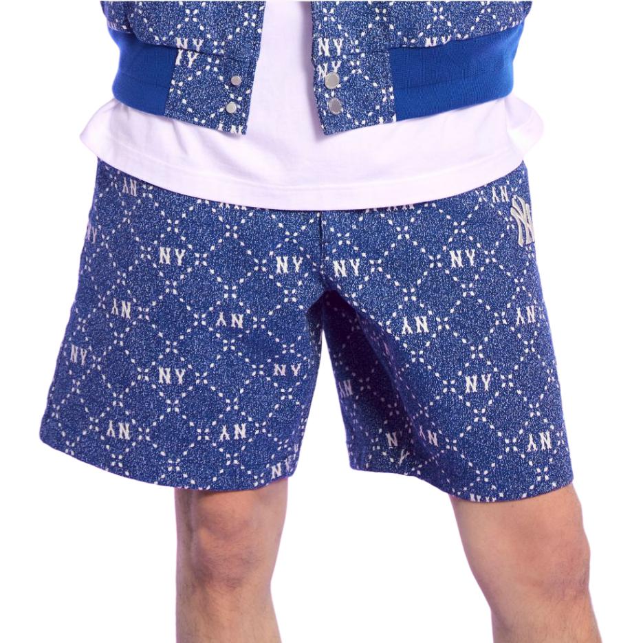 MLB Letter Logo Embroidered Straight Leg Casual Denim Shorts Men Shorts 3LDPM0733-50INS