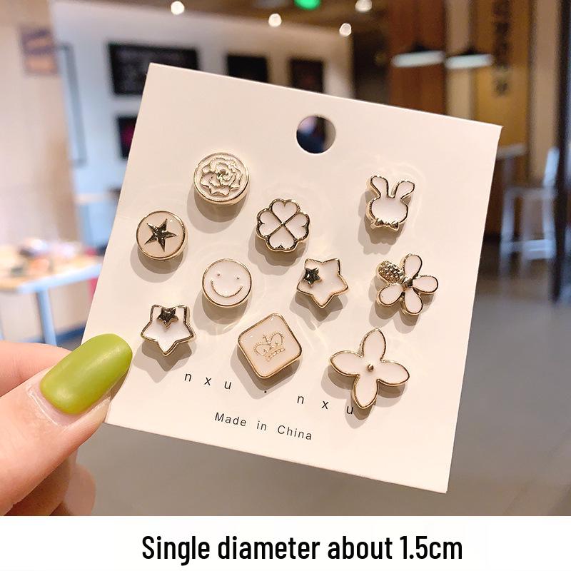 Pearl Smiley Face Brooch Pin - Cute Anti-Exposure Women's Collar Accessory