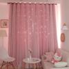 Tulle Blackout Curtains Hollow Star Modern Style Living Room Bedroom Chiffon Window Voiles Tulle Blinds Finished Drapes Kitchen