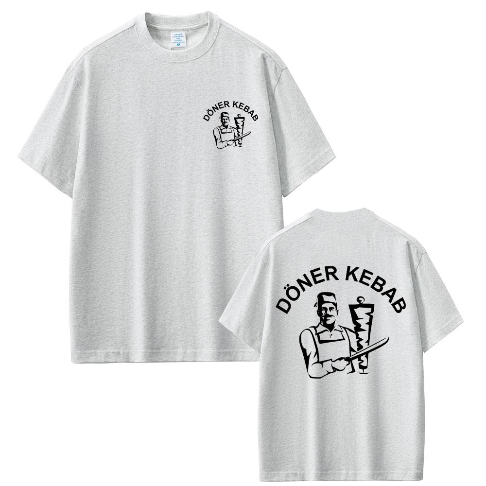 Doner Kebab Funny Graphic T-shirt Unisex Women 100% Cotton Oversized Short Sleeve T Shirt Summer Casual Oversized Unisex Streetwear