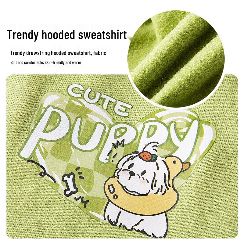 Sweat à capuche tendance pour Bichon et petit chien - Vêtement pour animal de compagnie chaud pour l'automne/hiver à deux pattes