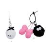 Cartoon Plush Monsters Pendant Phone Straps Lanyard Pocket Keychain Strap Backpack Charm Car Keys Decoration Chain
