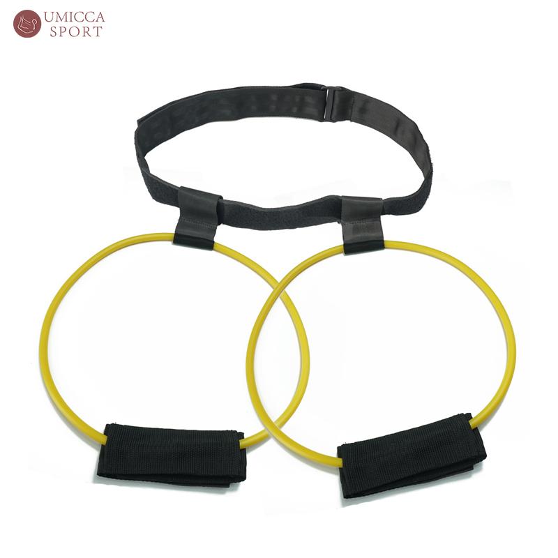 Bounce Pedal Tension Rope Leg Hip Waist Training Resistance Band Strength Exercise Fitness белый