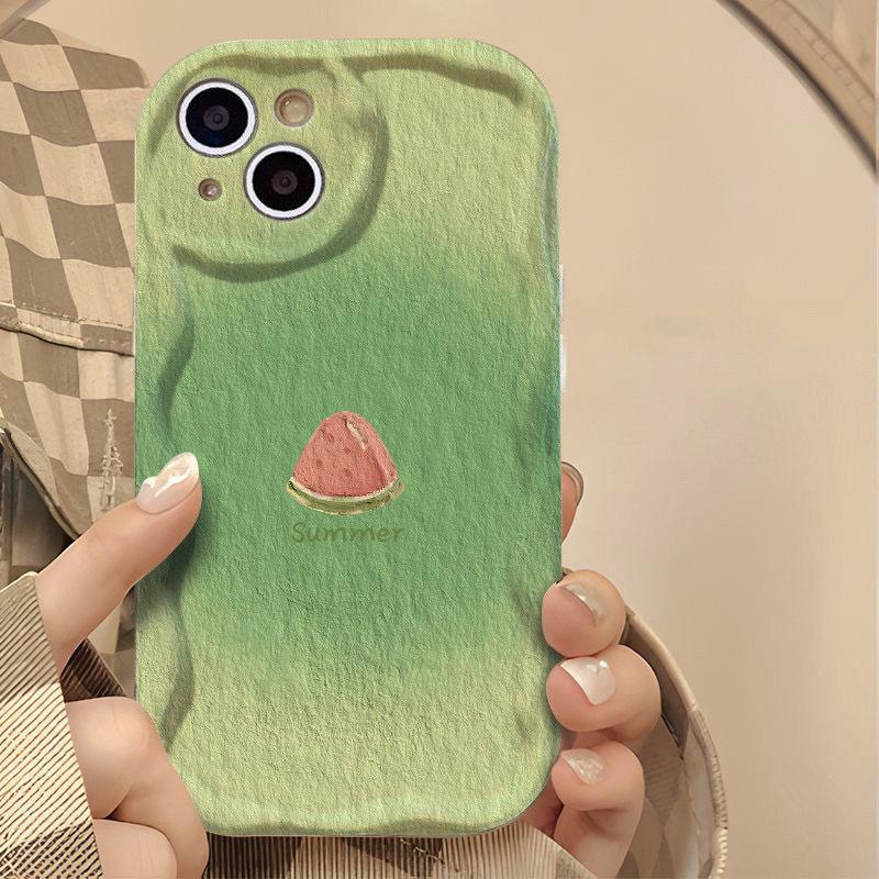 Green Sweet Watermelon for Apple 16 Phone Case for IPhone 16 New Pro Cute 14 Cartoon Max Female 13 Card
