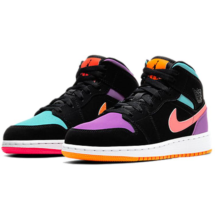 

Jordan 1 Mid Multi-Color GS 554725-083 36.5
