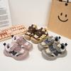 Children's Sports Shoes, Korean Style Versatile Girls' Training Shoes, New Winter Children's Shoes, Boys' Soft-soled Thin Fleece Warm Shoes