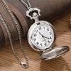 Ceas de buzunar cu colier subțire, sculptat rafinat, locomotivă goală, clasic, retro, nostalgic, cuarț, mare, ceas de buzunar