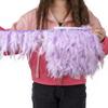 Multicolor Natural Turkey Feather Trim Ribbon 4-6 Inches Fluffy White Marabou Feathers Trims Lace for Party Skirt Clothing Decor