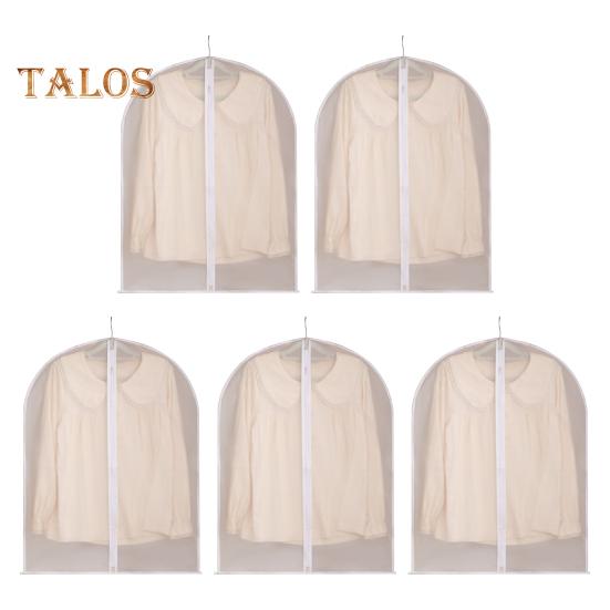 

5 шт. чехлы для одежды, пылезащитные, с защитой от насекомых, прозрачные, полностью закрытые, защитные сумки для хранения одежды и пальто 80 cm