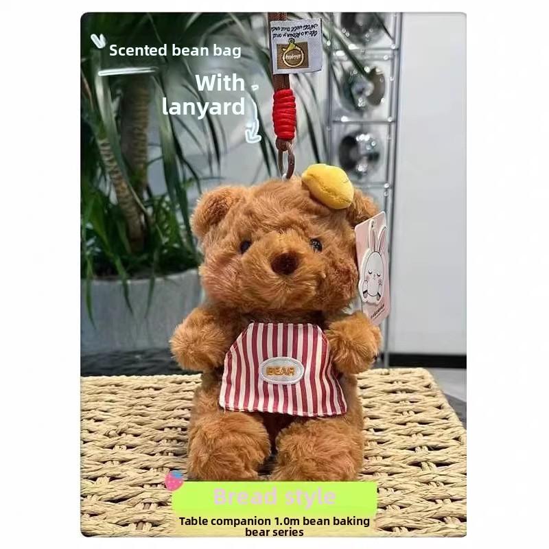 Cute Bear Bag Pendant With Polyester Plush Material For Kids And Teens