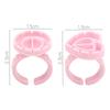 50/100Pcs Wholesale Disposable Eyelash Glue Fan Cup Rings Holder Container Tattoo Pigment Eyelash Extension Tools Lash Supplies