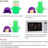 Angry Mama Microwave Oven Steam Cleaner, Just Add Vinegar and Water, Green