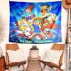 Personalized Name Digimon Tapestry, Wall Hanging Tapestry, Pattern Tapestry for Dorm Bedroom Living Room Wall Art Photography Backdrop
