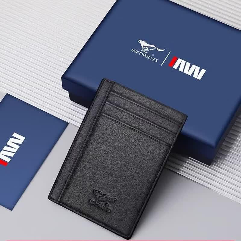 Men s Genuine Leather Card Holder Wallet