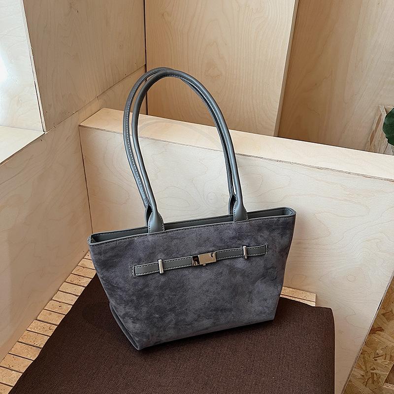 Casual big bag women's new high-end retro shoulder bag large-capacity commuting versatile tote bag
