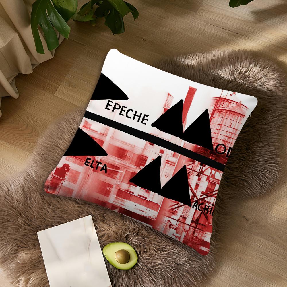 Band D-Depeche M-Mode Mement cushion cover Living Room Accent Couch Back Support Square Lounge Restful Nap Companion Pillow Case