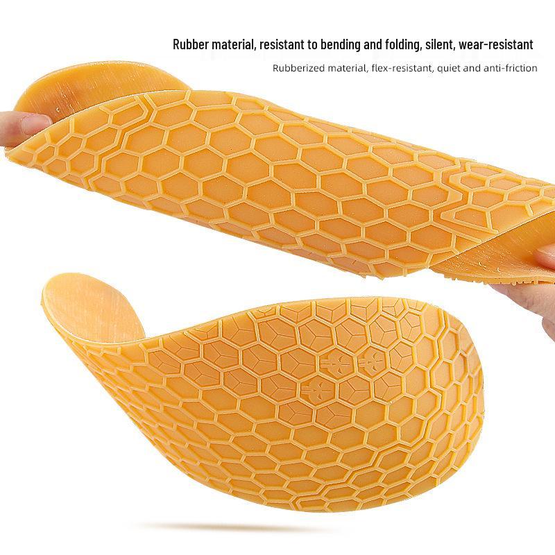 Non-Slip Silent Rubber Shoe Patch with Honeycomb Texture