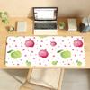 Fun Fruit Patterns Mouse Pad Nonslip Locking Edge DeskMat PC Laptop Accessories Rubber Office Keyboard Large Game