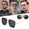 Charm Oculos Iron Retro Sonnenbrille Tony Stark Stil Damen Quadratisch Herren Brillen Sonnenbrille Unisex