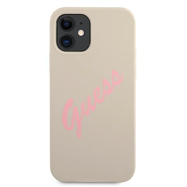 Guess Guhcp12Slsvsgp Iphone 12 Mini5,4 Szaro Różowy/Grey Pink Hardcase Silicone Vintage