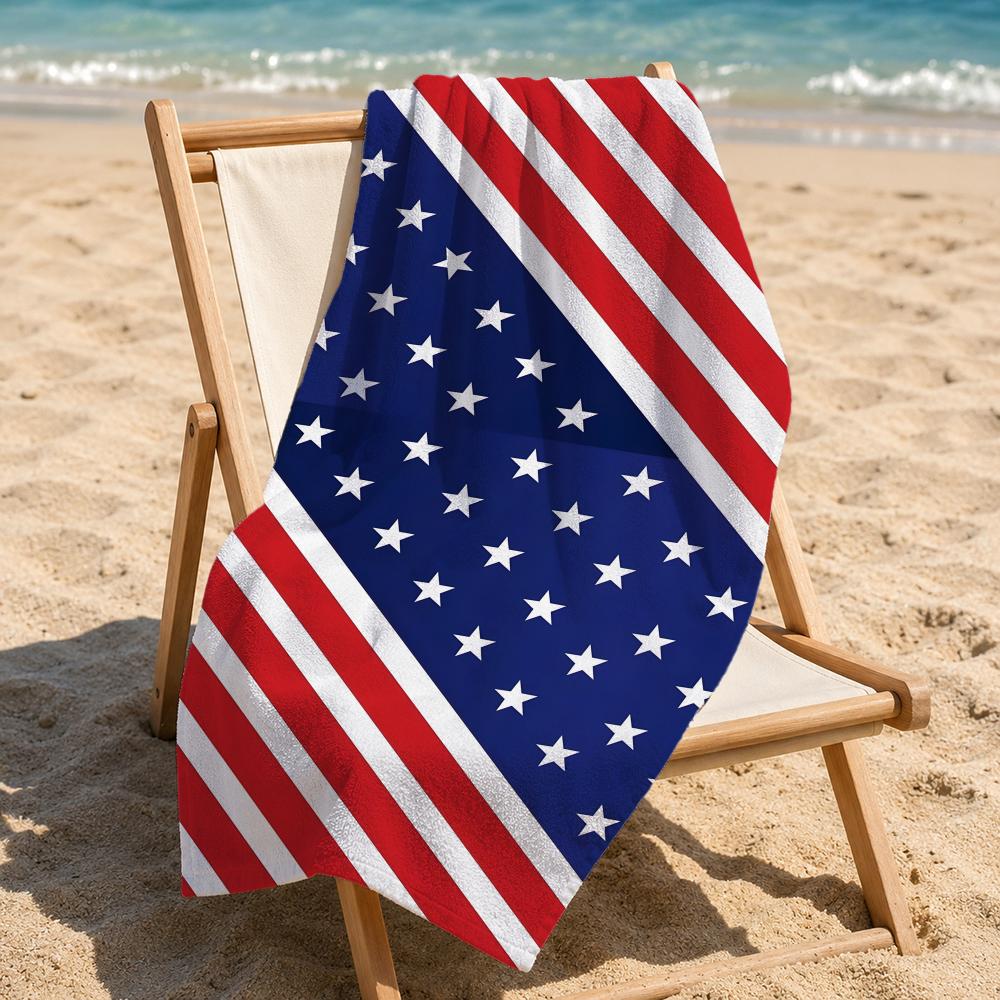 Pattern USA America Flag Towel Towel beach towel, quick drying absorbent bath towel for Swim,Gym,Camping,Outdoor hot