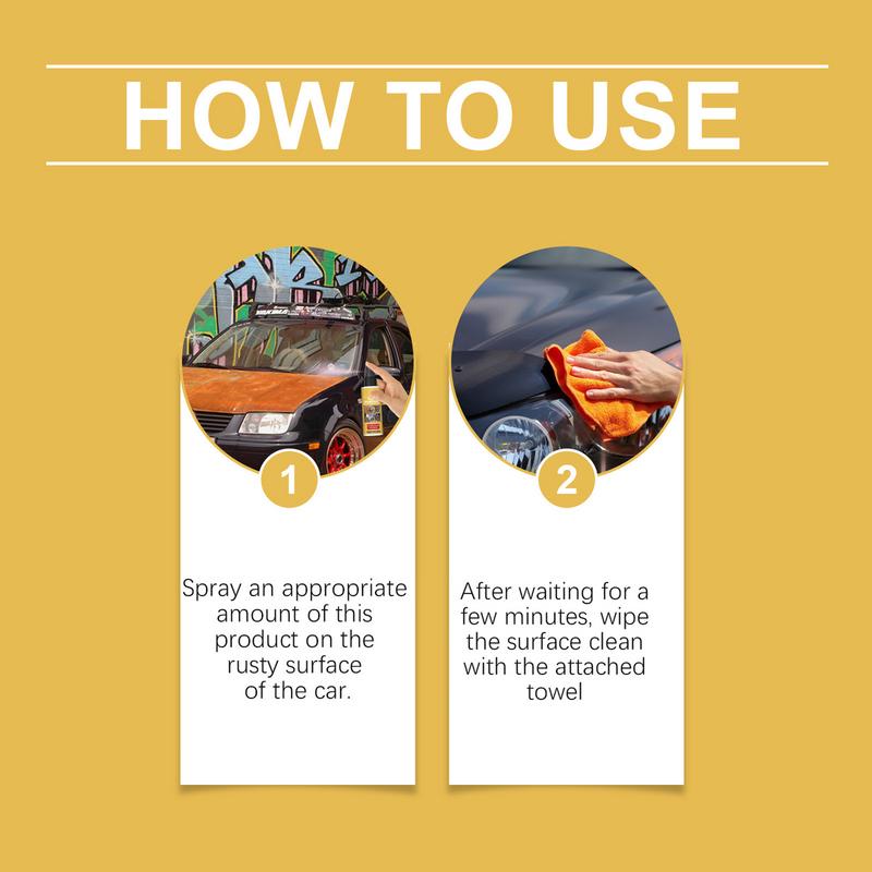 Metal Cleaner Spray Metal Blast Rust Remover Multipurpose Metal Cleaner And Conditioner 100ml Spray For Remove Rust Stains In