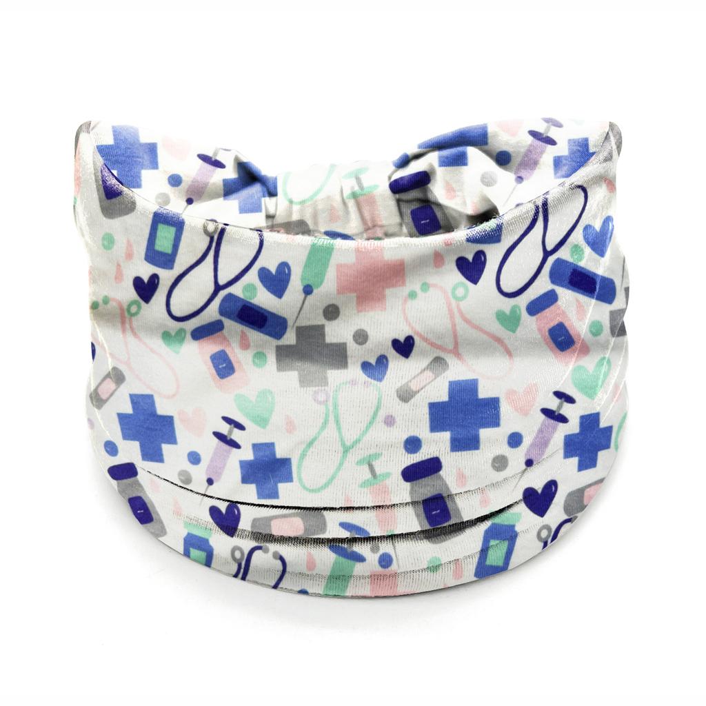 European American Women's Hair Band African Print Pattern Wide Edge Elastic Knot Sports Yoga Headband Women's Headwear Hair