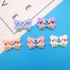 Decoendiy 50Pcs Easter Rabbit Bunny Resin Flatback, Spring Daisy Flower Cabochons, Resin Animal Shaped Embellishments, for Scrapbooking DIY Crafts