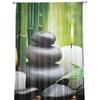 Zen Stone Bamboo Candle Curtain For Living Room Transparent Tulle Curtains Window Sheer For The Bedroom Accessories Decor
