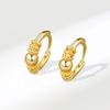 Minimalist Cold Exquisite Small Circle Stud Earrings Personalized Fashion Hoop Earrings For Women Jewelry