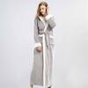 OEING Men's Autumn Winter Hooded Bathrobe