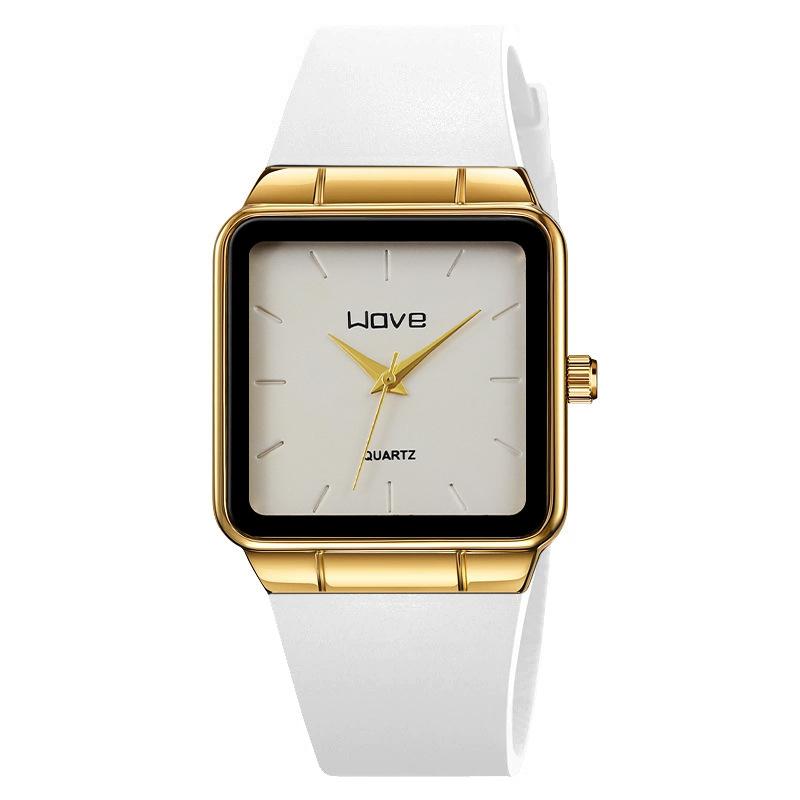 Langjue Fashion Square Men'S Watch Selection Men'S Watch Simple Quartz Watch Men'S Silicone Strap Watch