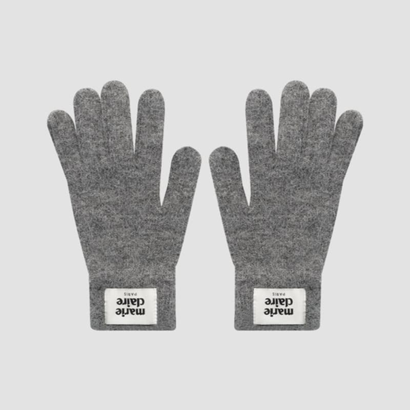 marieclaire angora soft gloves (MAEDAC04MGY)