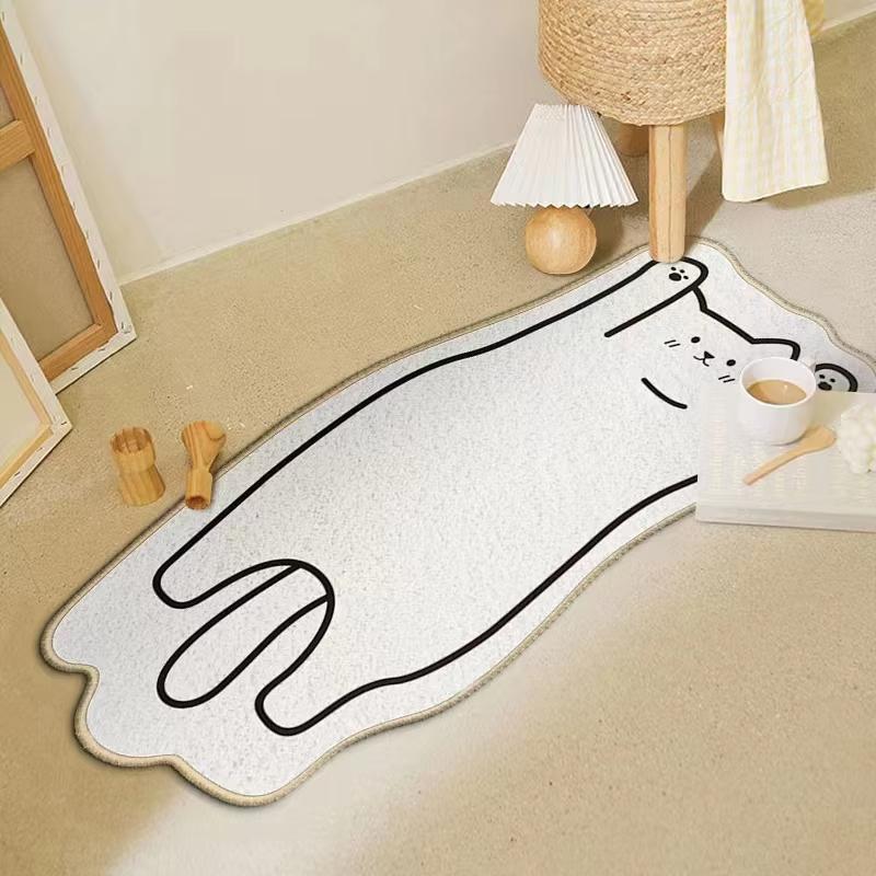 Ra Synthetic Cashmere Cartoon Animal Rug - Suitable For Living Room, Bedroom And Children'S Room For Home Decoration