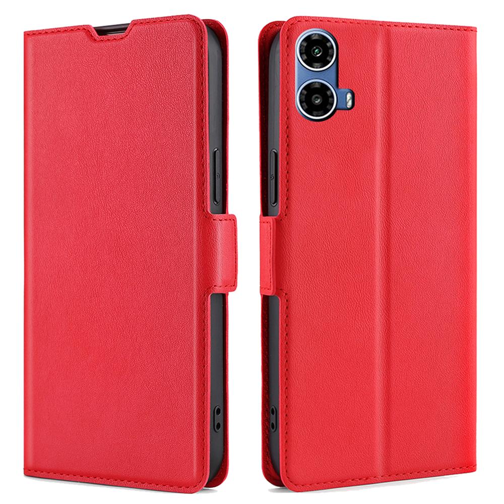 For Motorola Moto G45 5G/G34 5G Leather Case Side Magnetic Clasp Card Holder Phone Cover